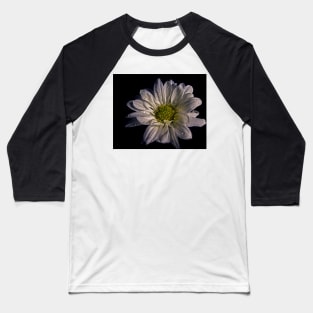 Wet White Flower Baseball T-Shirt